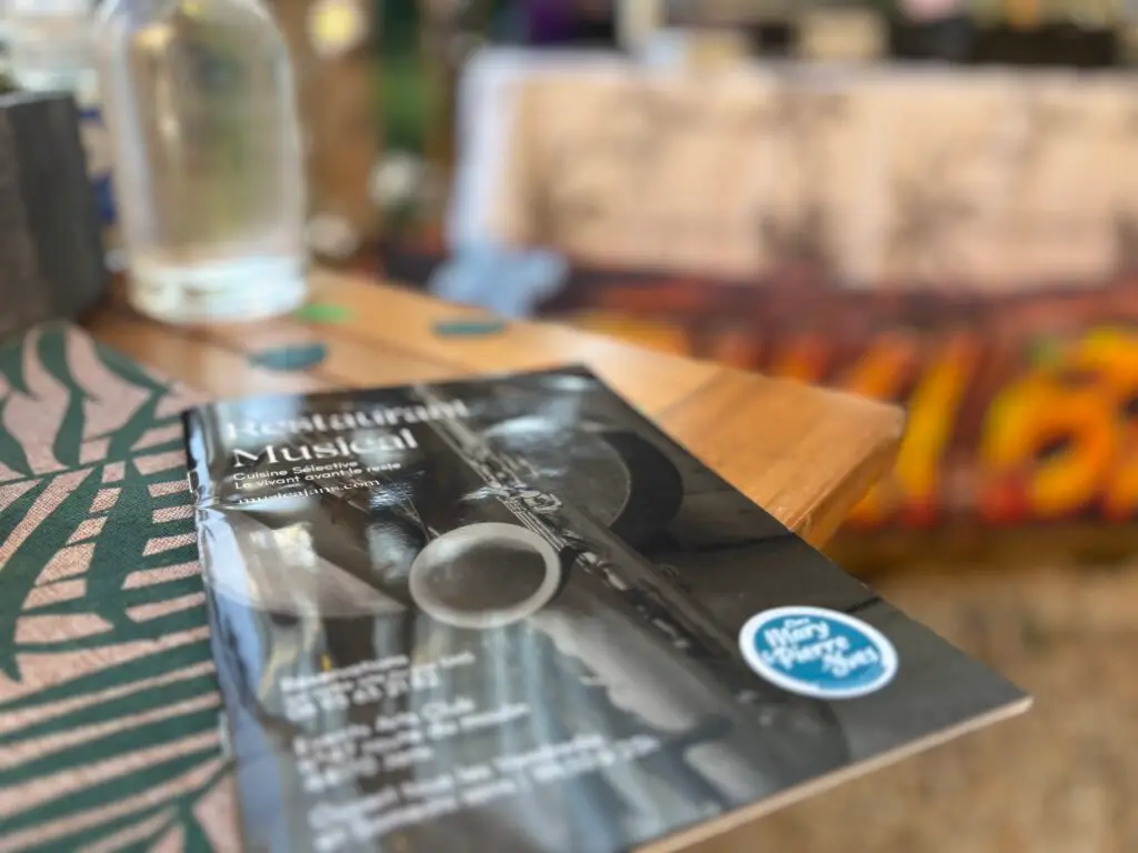 Carte du Restaurant Chez Mary et Pierre-Yves